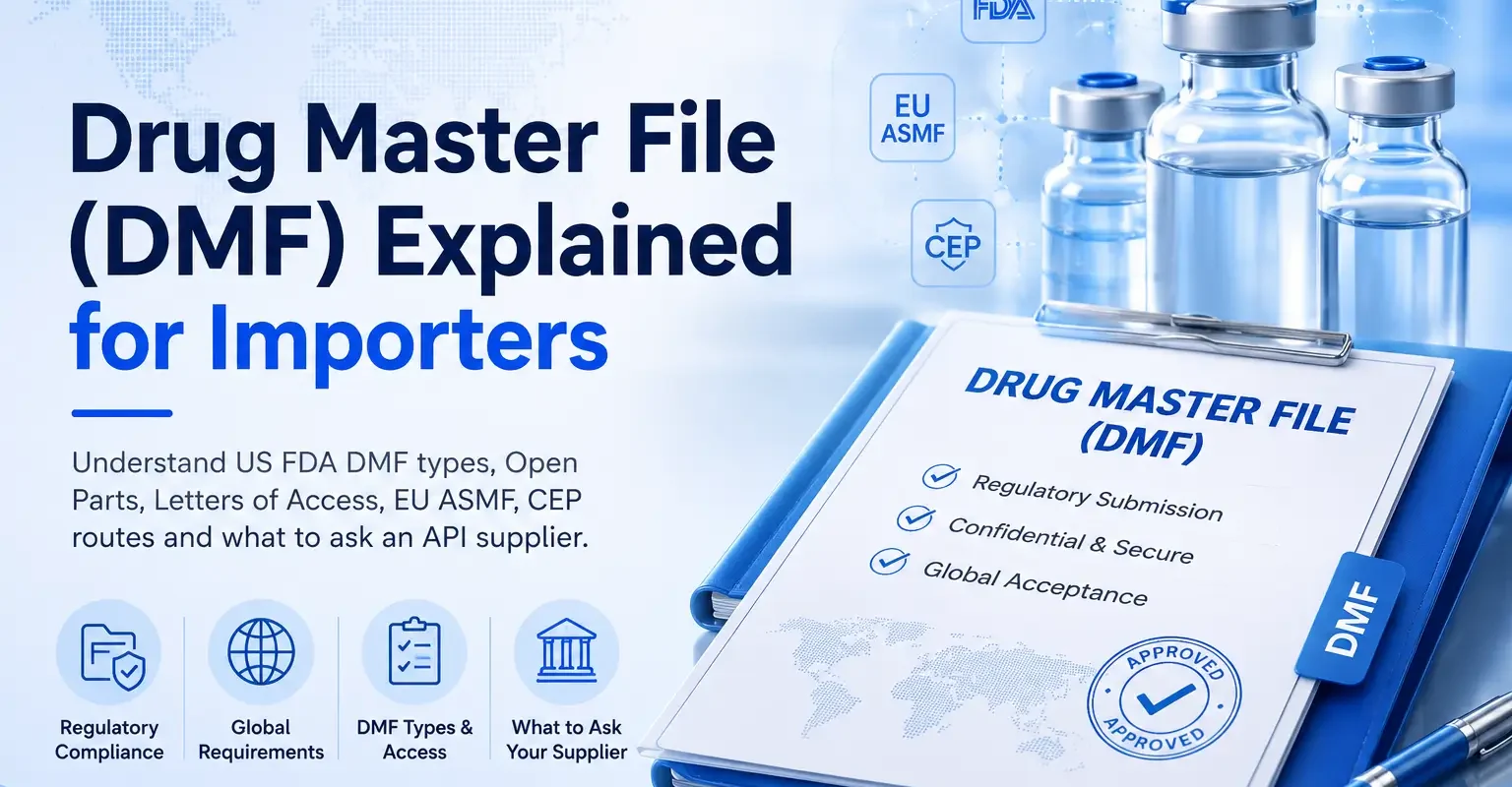 Drug Master File (DMF) Explained for Importers